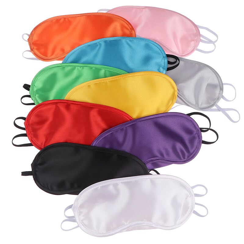 Women Men sSilk Sleepmask Eye Mask for Sleeping, Cute Travel Eye Shade Cover, Nap Blackout Sleep Eye Patch Blindfolds Blinders