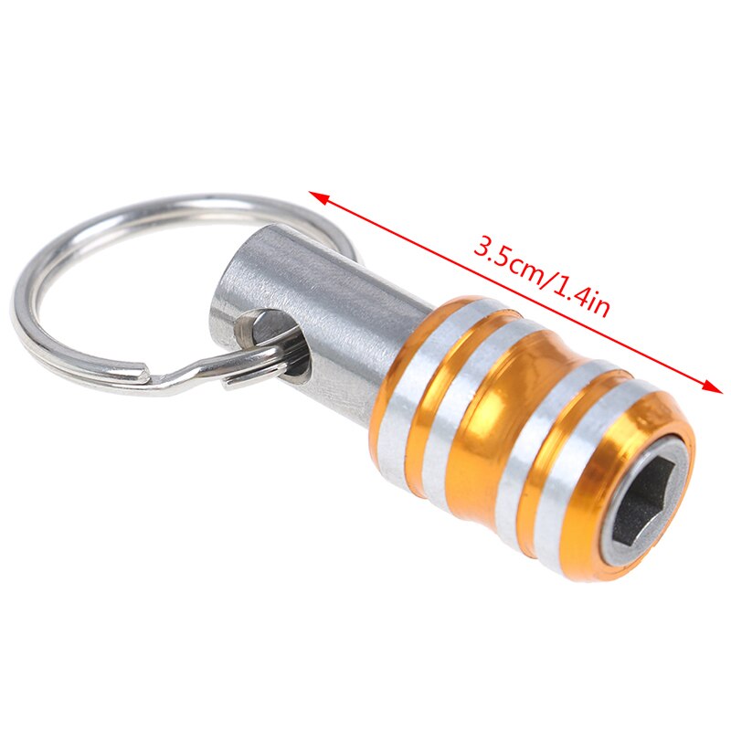 Käytännöllinen 1pc 1/4 " kuusiovarreinen poranterän pidike pikakiinnitys magneettinen ruuvimeisselin terän pidike