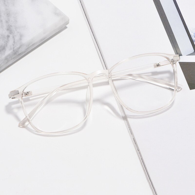 Gafas graduadas para mujer, lentes ópticas transparentes, montura completa, delgada, ultraligera, Flexible