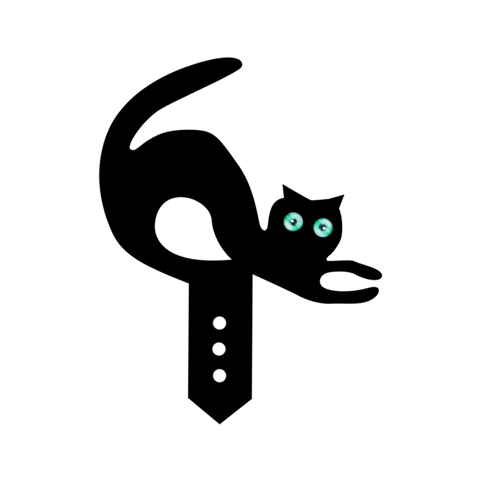 Black Cat Silhouette Stake Yard Art Acrylic Garden Decoration Cat Crafts Lawn Ornament For Courtyards Backyards Lawns Gardens: A