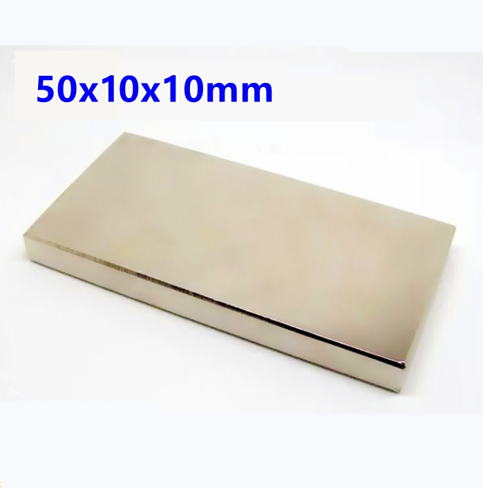 5/10/15Pcs N52 Magnetics Big Bulk Super Strong Strip Block Magneten Zeldzame Aarde Neodymium 50X10X10 Mm