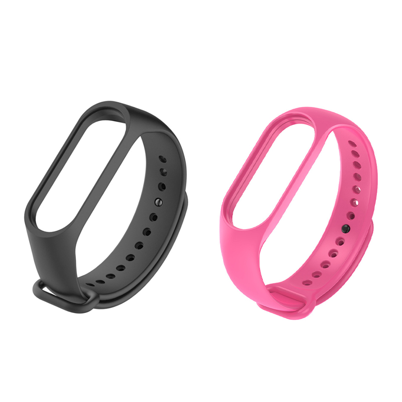 Watchbands For Xiaomi Mi Band 7 6 5 4 3 starp Wristband Silicone Bracelet Wrist Straps combination Smartwatch Accessories: XL / Black Gray