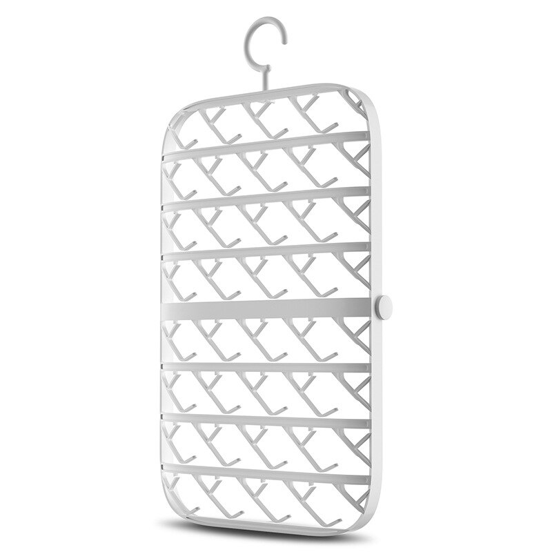 Droogrek Hangers Voor Kleding Droogrek Voor Kleding Opvouwbare Hanger Kleding Rek Hanger Garderobe Organizer Ruimtebesparend: White