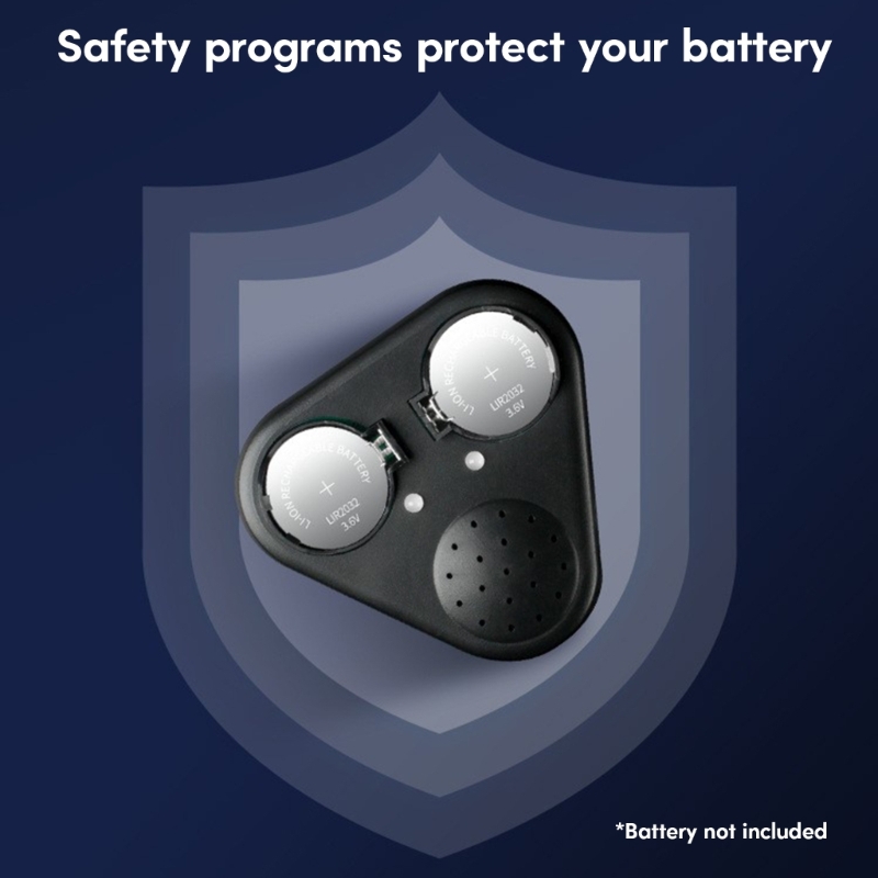 Knopfzellen-Akku-Ladegerät, Spracherinnerung, Knopfbatterie, wiederaufladbarer Adapter für LIR2016/LIR2025/LIR2032/LIR2032H