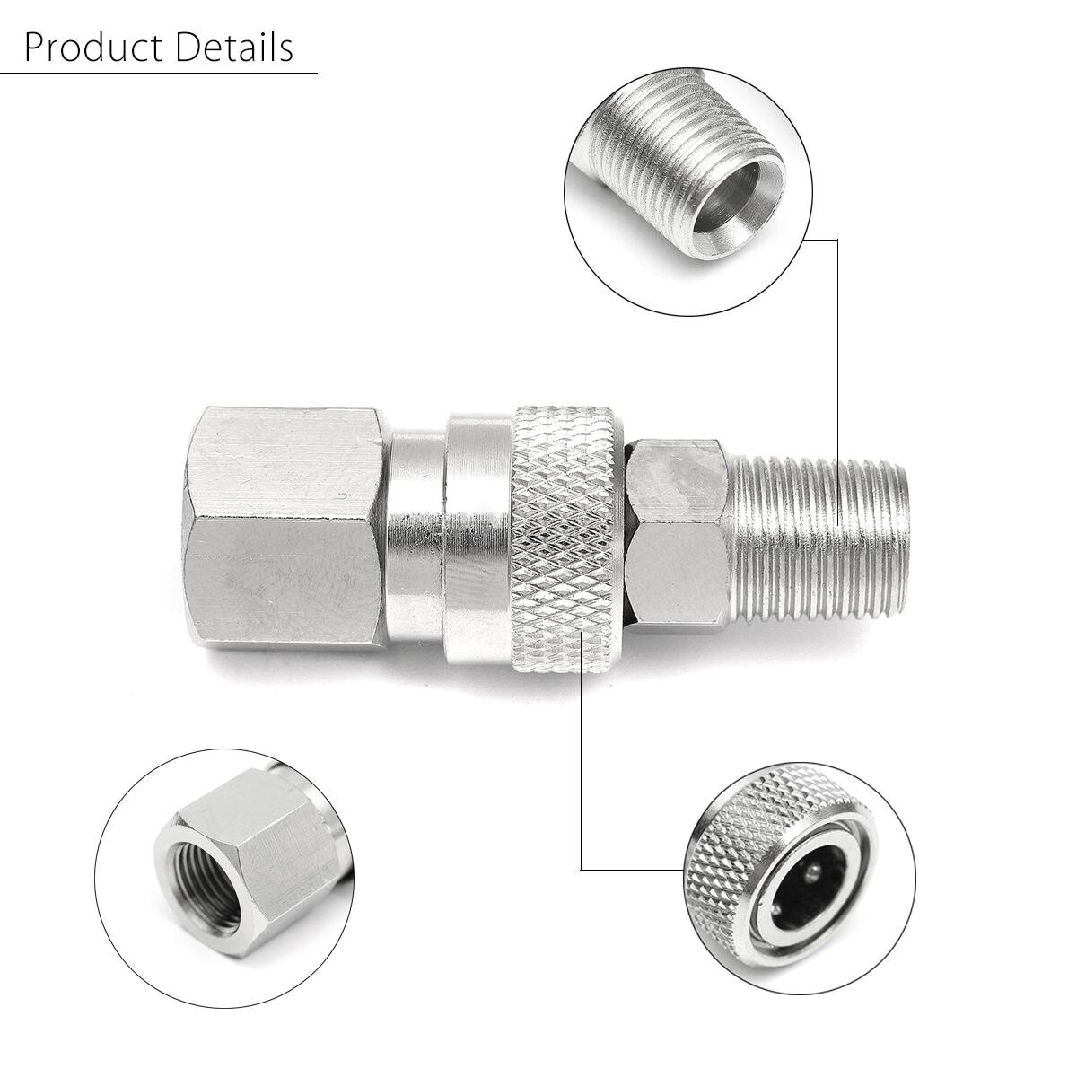 8mm 1/8" npt Female to Male Threaded Screw Adapter Mount Tripod Plate For Mic Microphone Stand Tripod Flash Light Bracket