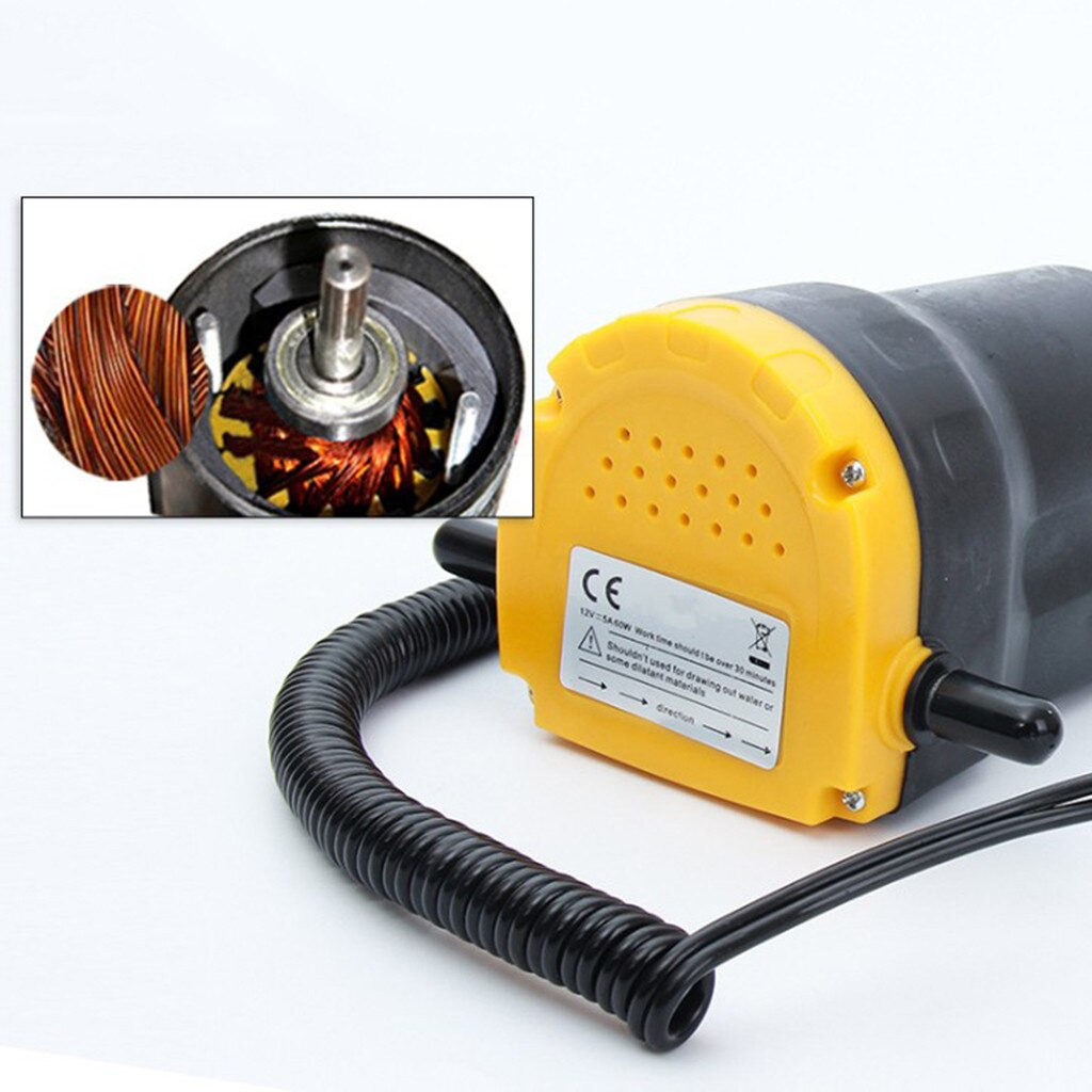 12V 60W Oil/crude oil Fluid Sump Extractor Scavenge Exchange Transfer Pump Suction Transfer Pump + Tubes for Auto Car Boat