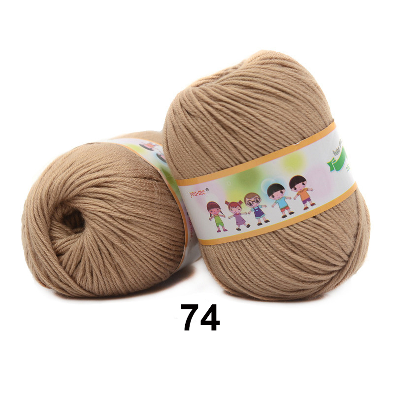 2pcsX50g Gebreid Garen voor Gehaakte Pop Baby Garen T-shirt Katoen Gemengd Garen Ilos Para Tejer Gebreide Estambre Para Tejer