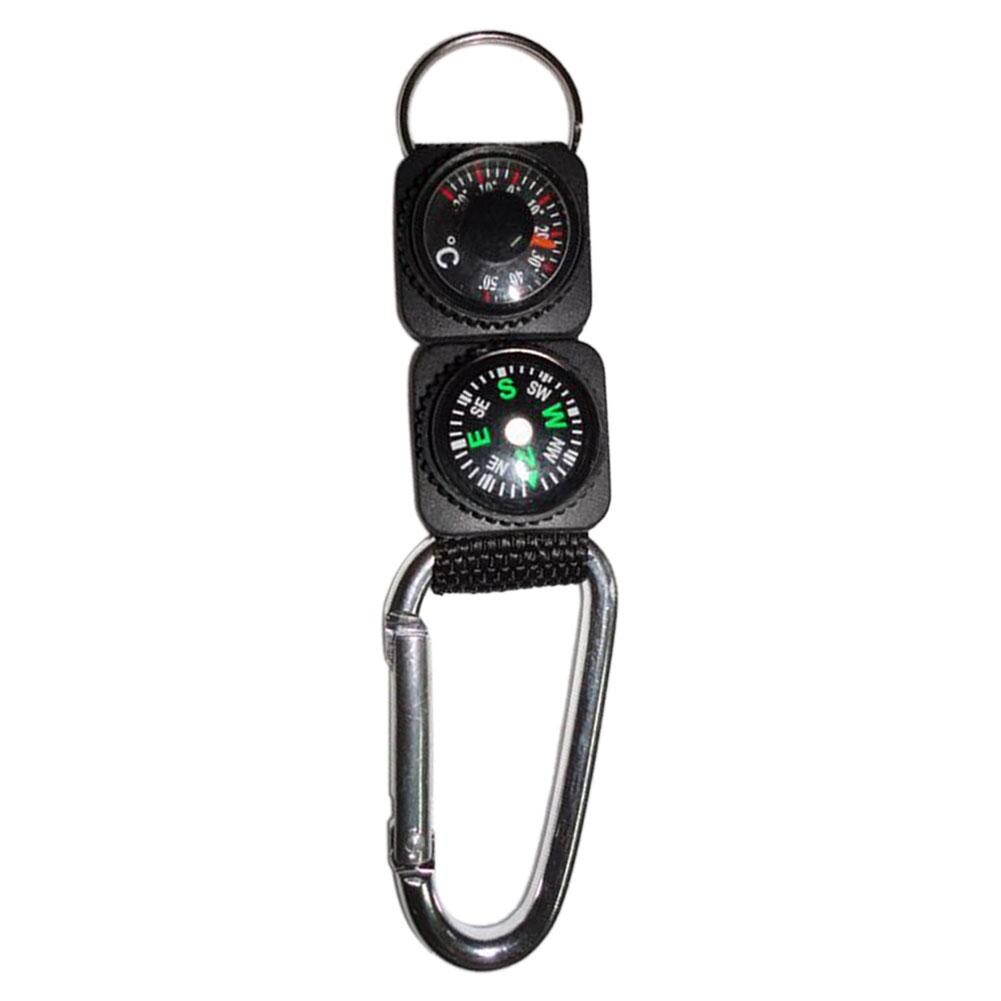 Karabijn kompas met thermometer