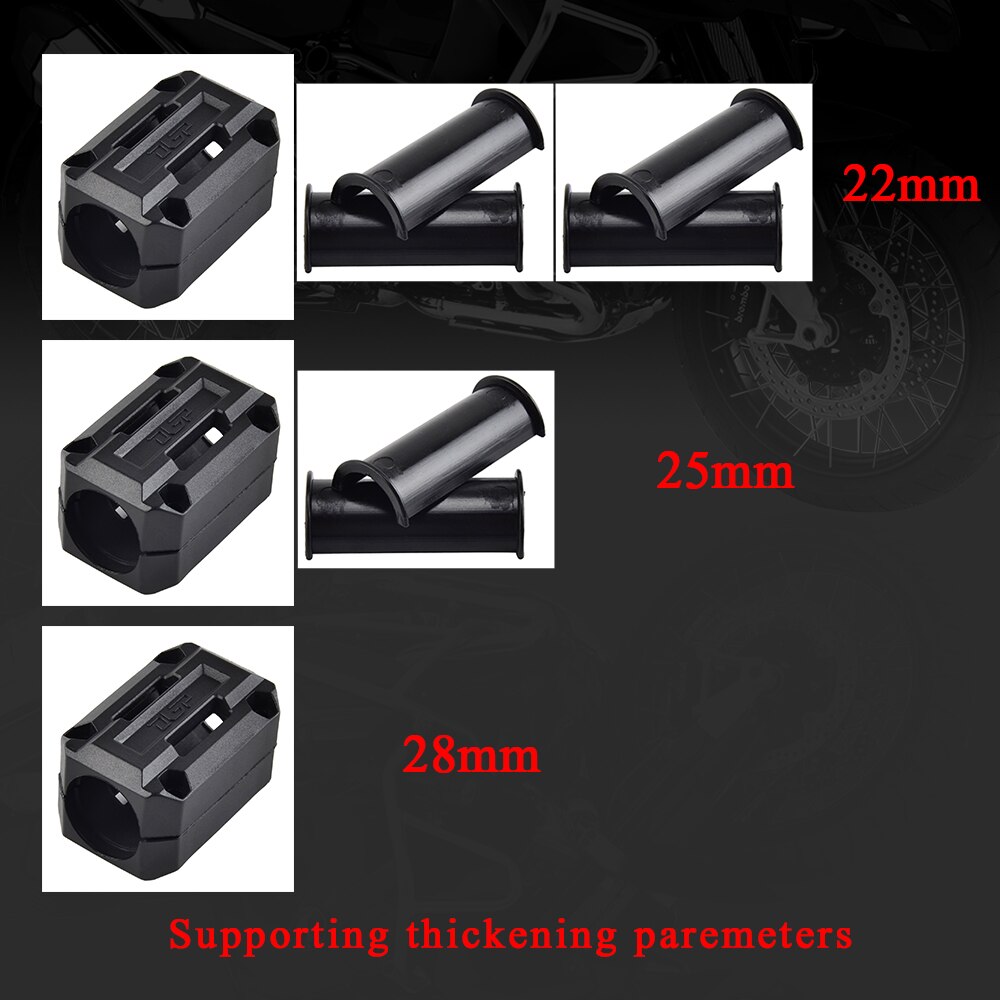 22mm 25mm 28mm Engine Protector Guard Bumper Decor Block For Kawasaki Z650 Z800 Z900 Z1000 Versys 650 1000 KLR650 VN1600 ER6N