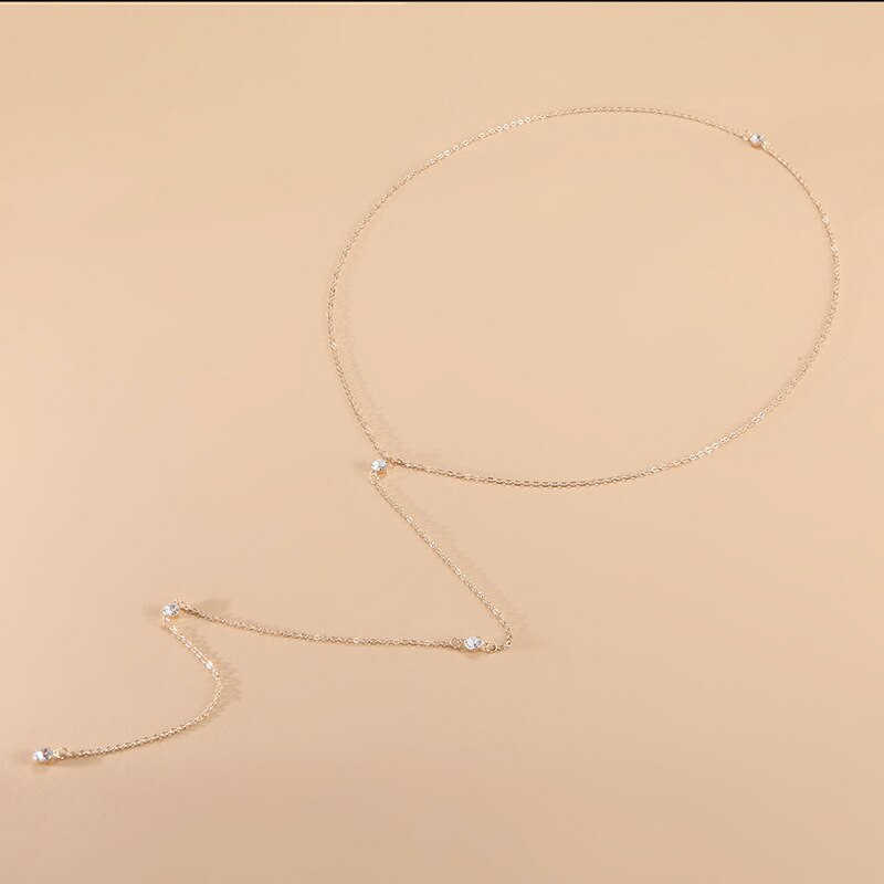Collar con colgante de cristal para mujer, cadena trasera con borla, accesorios de joyería de para mujer, bohemio, diario,