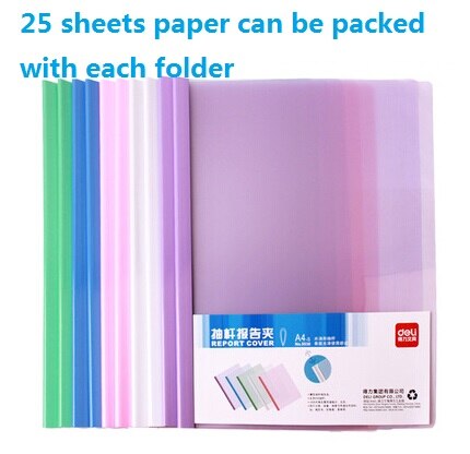 QSHOIC a4 binder a4 10pcs/lot office file Folder A4 insert folder A4 Filing clip lever rod pumping Binder Report Folder: mixed colours