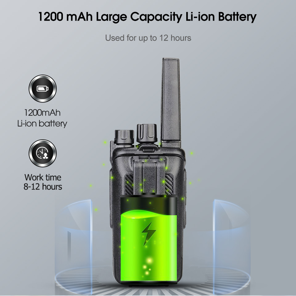 Retevis Walkie Talkie 2 Stück RT668 PMR 446 FRS Walkie-Talkies Zwei-Wege-Radio Tragbare Kommunikationsausrüstung PTT-Radio Hotel Café