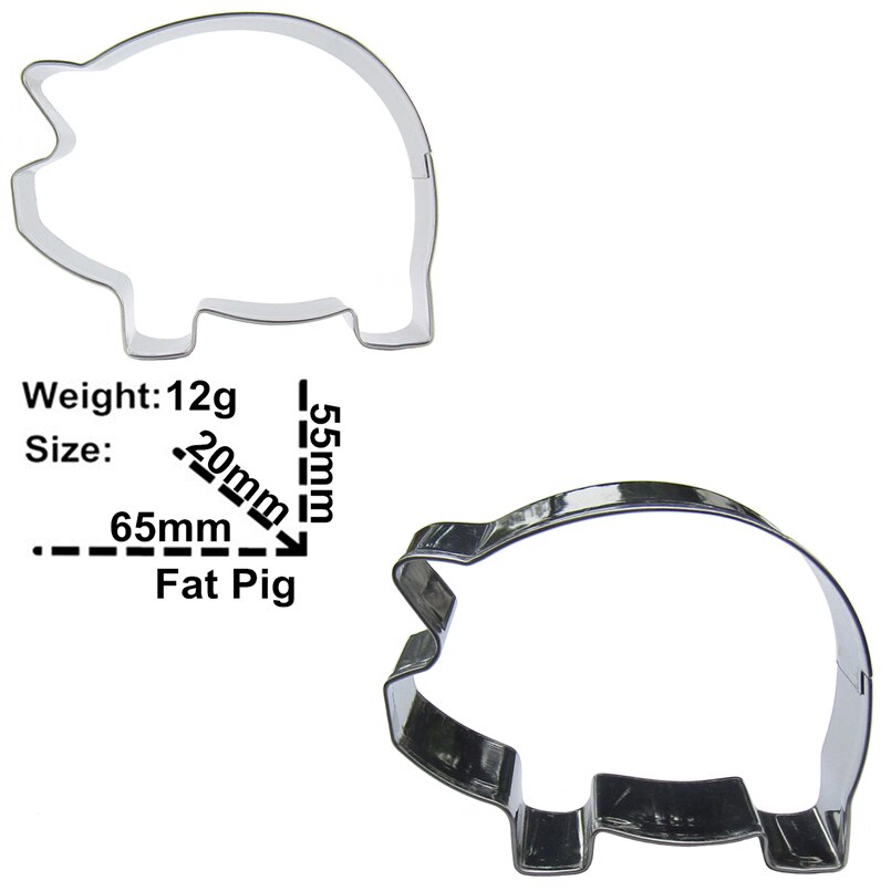 Coupe-biscuit en acier inoxydable, forme d&#39;animal de dessin animé, machine à gaufrer, pour le gaufrage, le sirop, le chocolat, moule de cuisson: H567