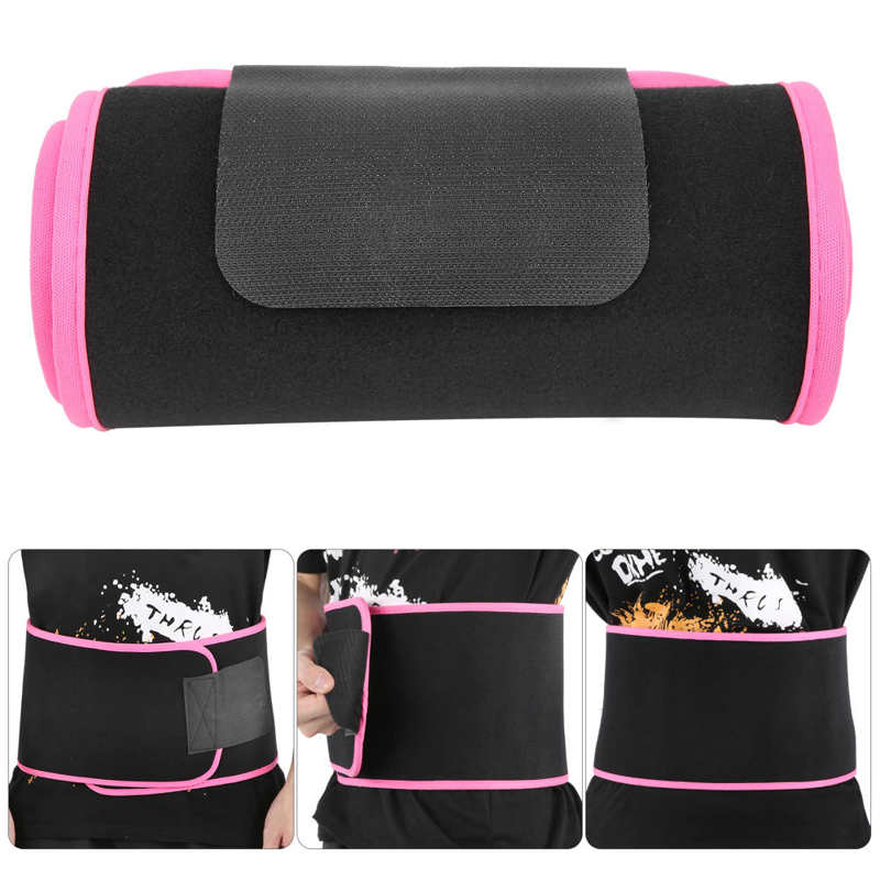 MEFUWXTE Abdominal Belt Fitness Belt Fitness Belt Sweat Belt for Adjustable Neoprene Sauna Waist Trimmer Slimming Waist Shaper Weight Lifting Belt Sweat Belt Waist Black L