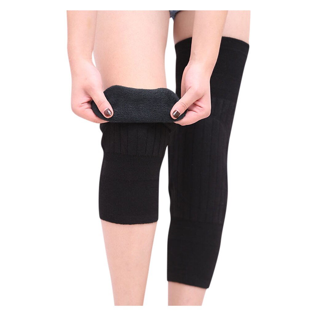 2PCS Winter Thermal Knee Brace Leg Warm Sport Leggings Compression Elastic Support Pad Fitness Running Cycling Knee Support#G4