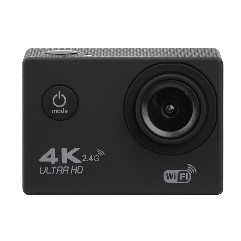 H9 ultra  hd 4k actionkamera wifi sportkamera 12mp 170 vidvinkelobjektiv go vattentät pro sport dv mini hjälm video sport cam: Svart