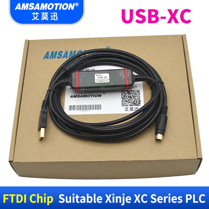 Usb-xc lämplig xinje  xc1 xc2 xc3 xc5 serie plc programmeringskabel
