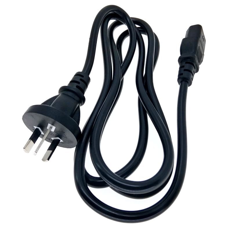 Australian, Zealand, China Plug to C13 Power Cord Cable 1.8M for Desktop Printers Monitors 10A 250V