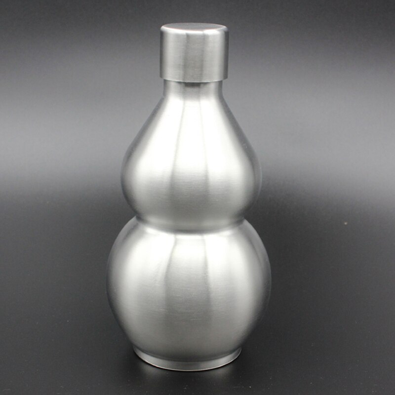 Gourd Shape Stainless Steel Hip Flask Liquor Whisky Alcohol Cap Funnel Drinkware Bottle For High Quantity Jug Pocket Flasks