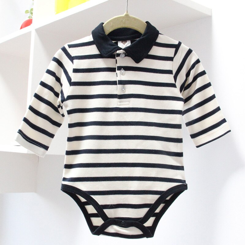 Body-combinaison bébé pour garçons et filles | Vêtements d'automne 100% coton, rayures, col carré, manches longues