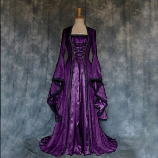 Robe d'halloween Art médiéval rétro