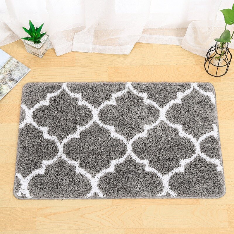 Alfombras de microfibra para baño, Alfombra de ducha para baño, lavado a máquina y seco, antideslizante absorbente, peluda