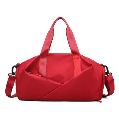 Bolsa de deporte Oxford para mujer, bolso de viaje para fitness, de , multifuncional, de hombro, para gimnasio, almacenamiento de zapatos, bolsa de fitness: Red 1