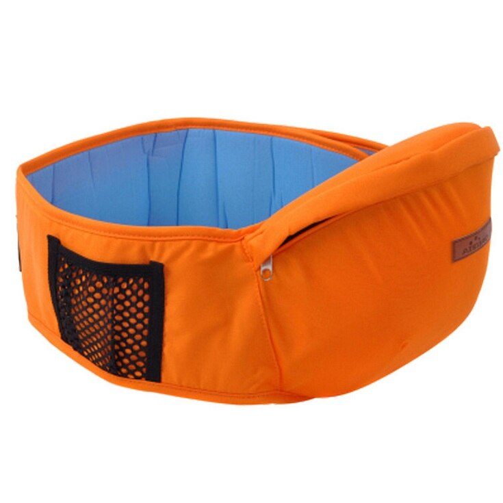 Baby Hip Seat Carrier Waist Stool Walkers Hold Waist Belt Backpack Carrier Kids Infant Comfort Hipseat Ergonomic Waist Seat: Orange