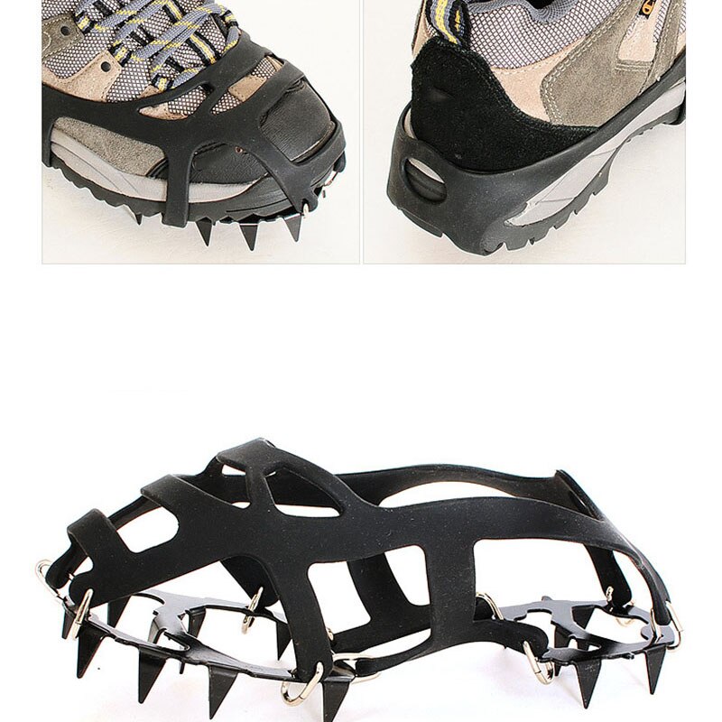 1 para 18 zębów raki antypoślizgowe lód śnieg wspinaczka antypoślizgowe pokrowce na buty kolec knagi raki antypoślizgowe ochraniacze