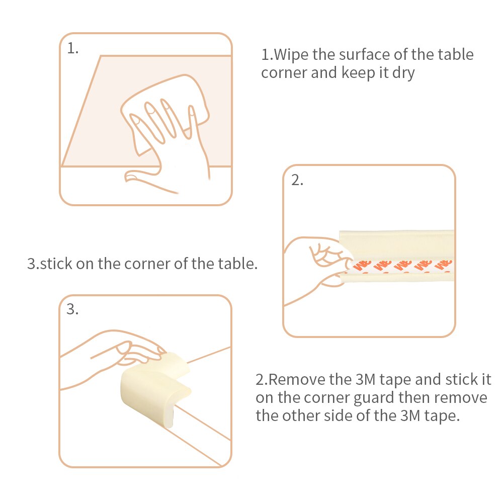 Baby Safety Corner Protector Children Protection Furniture Corner Angle Protection Child Safety Table safety corner