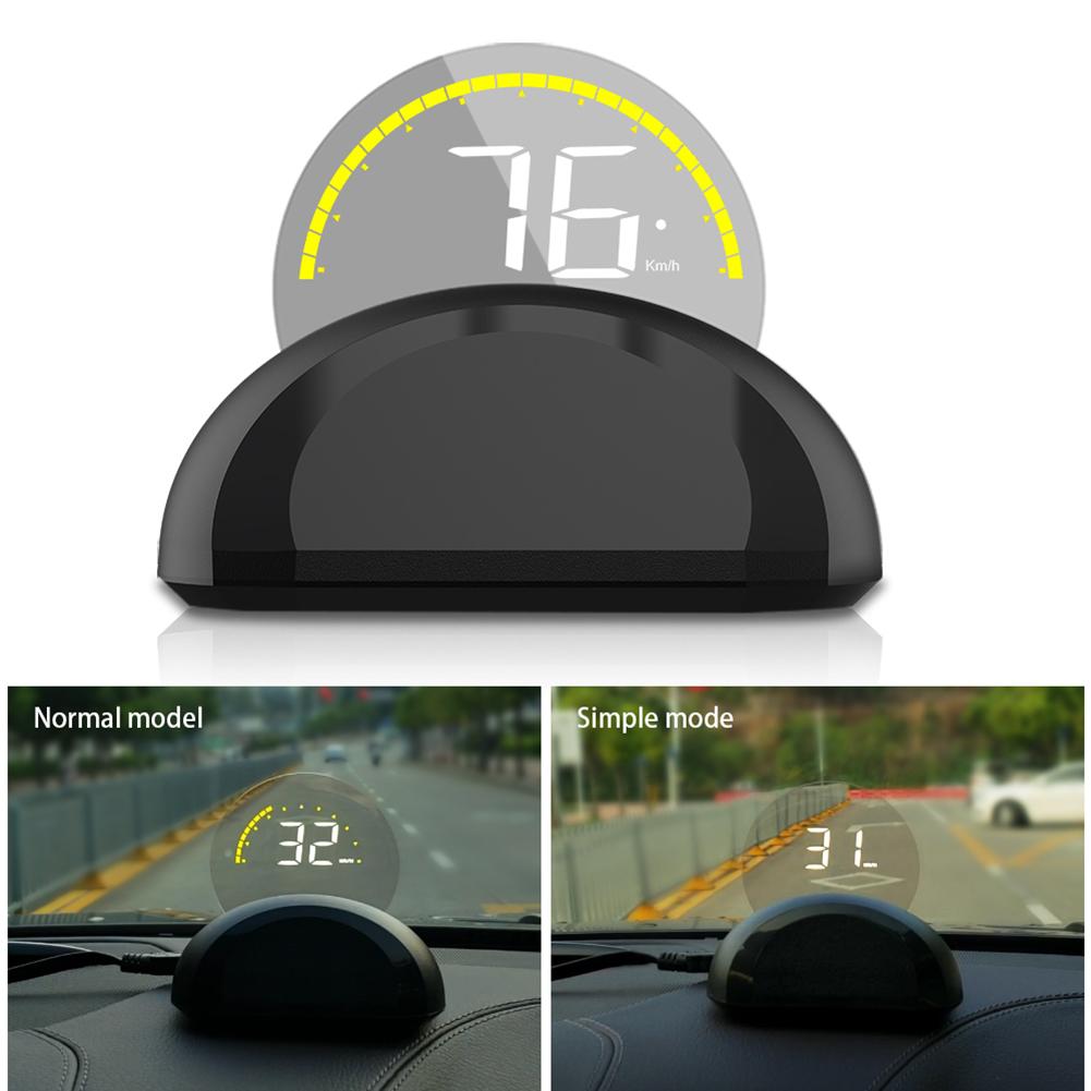 Car HUD Head Up Display Speed Projector Windshield Head Up Display OBD Overspeed Warning System Electronic Voltage Alarm Display