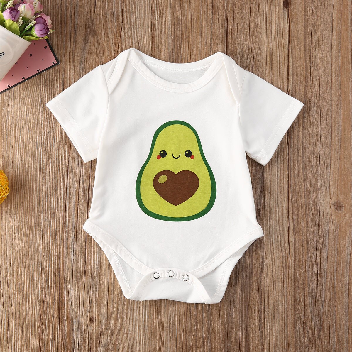 0-18M Nieuw Zuigeling Baby Meisjes Jongens Bodysuits Fruit Print Korte Mouw Katoen Jumpsuits 5 Stijl