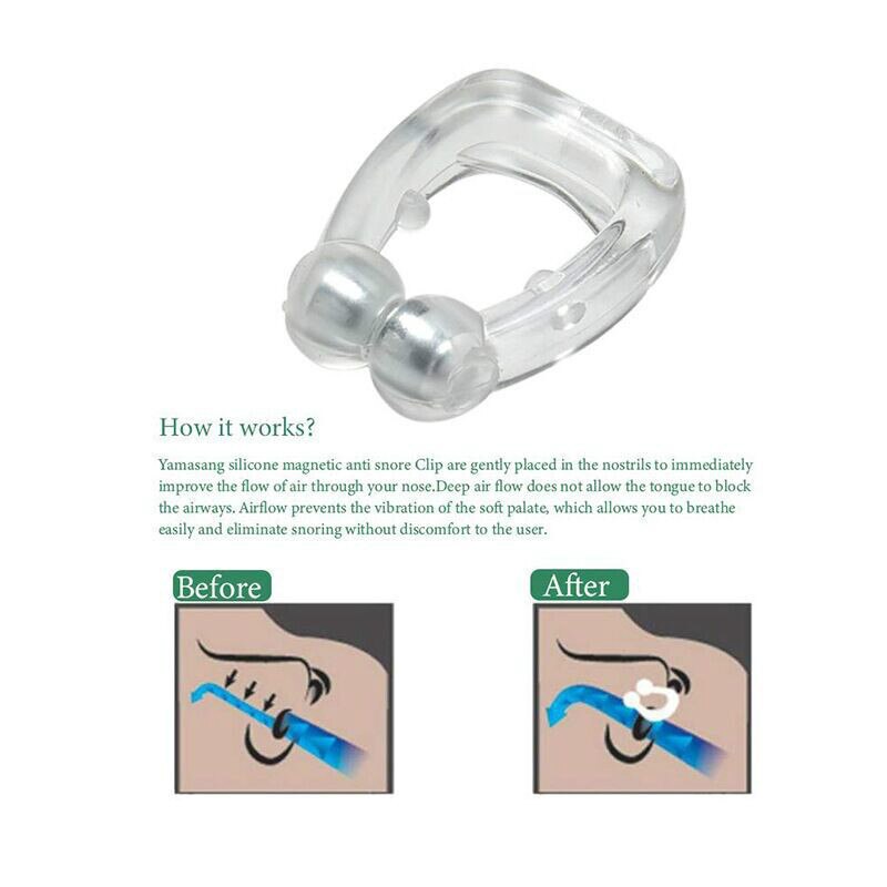 1-8Stck Magnetische Anti Schnarchen Nase Clip schnarchen Stopper wiederverwendbar Silikon Clips Anti Schnarchen Geräte Für Tiefe Schlaf weniger Schnarchen