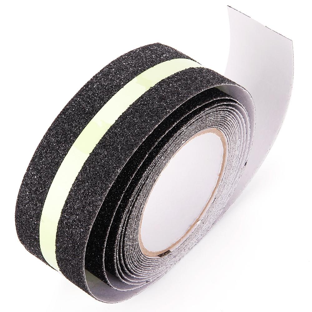 10m valoisaa liukastumista estävää itseliimautuvaa tarraa hehkuu pimeässä tee itse seinä fluoresoiva turvallisuus hätäportaat rivi kodin sisustus: Liukumaton -5 cm x 5m