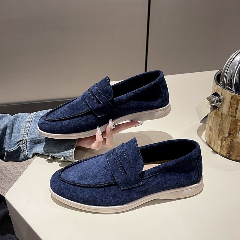 Mocassini da donna primavera Slip on donna Designer scarpe basse stile britannico Retro muli traspiranti comode scarpe piatte 2024