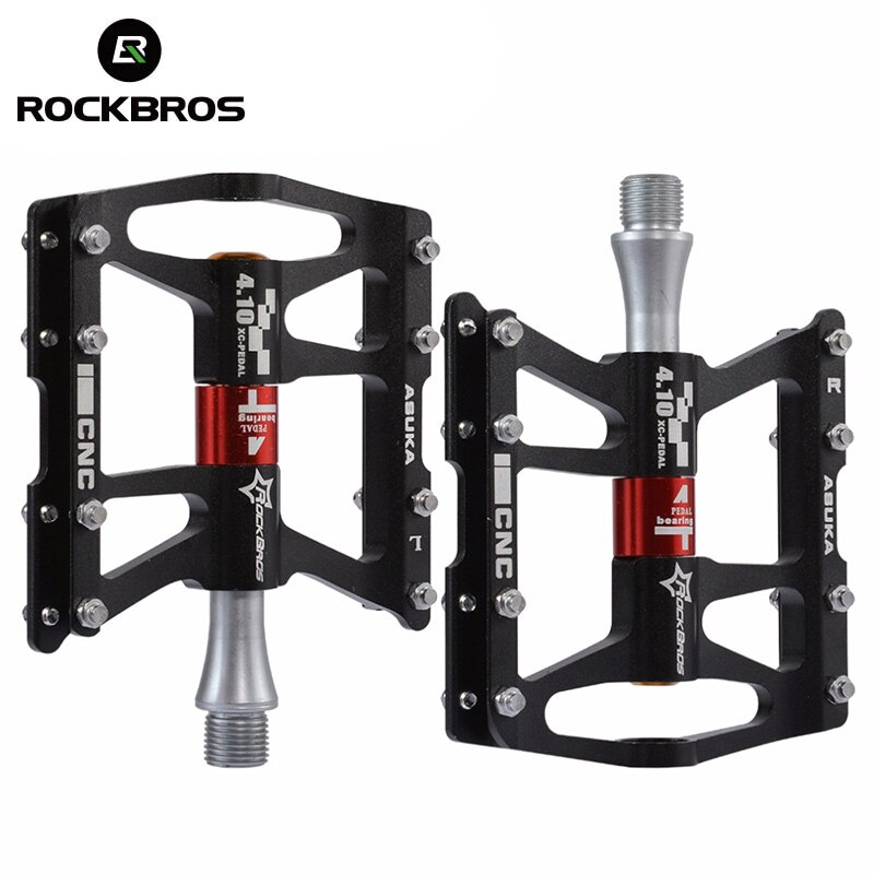 ROCKBROS Bearings Bicycle Pedal Anti-slip Ultralight MTB Mountain Bike Pedal Sealed Aluminium Alloy Bicicleta Bike Pedals