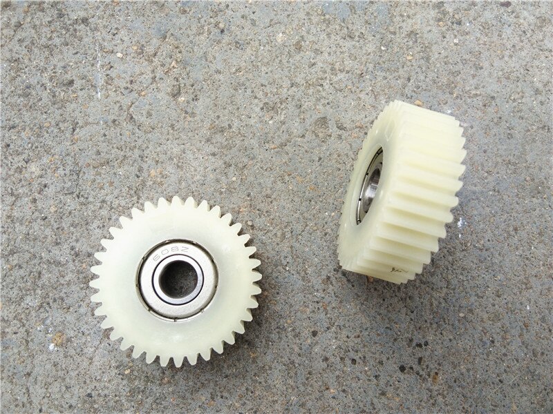 1 pz 36 denti ruota al litio bicicletta elettrica motore motore ingranaggio plastica Nylon ingranaggio 608Z cuscinetto 8MM diametro foro interno