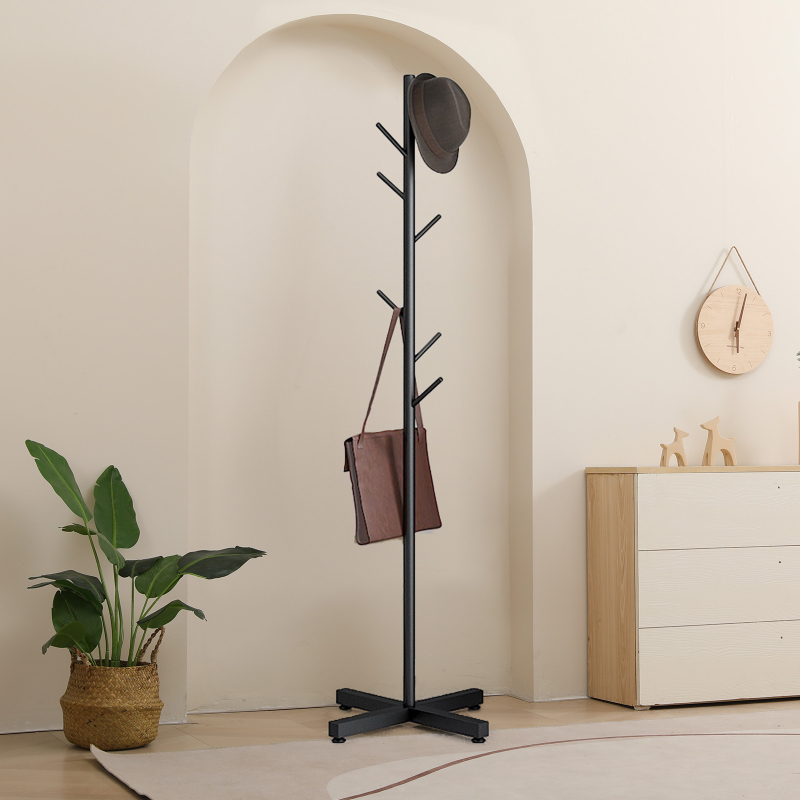 Porte-manteau de luxe sur pied, 8 crochets de rangement multifonctions pour chapeaux, sacs à main, accessoires pour la maison, cintre d'arbre