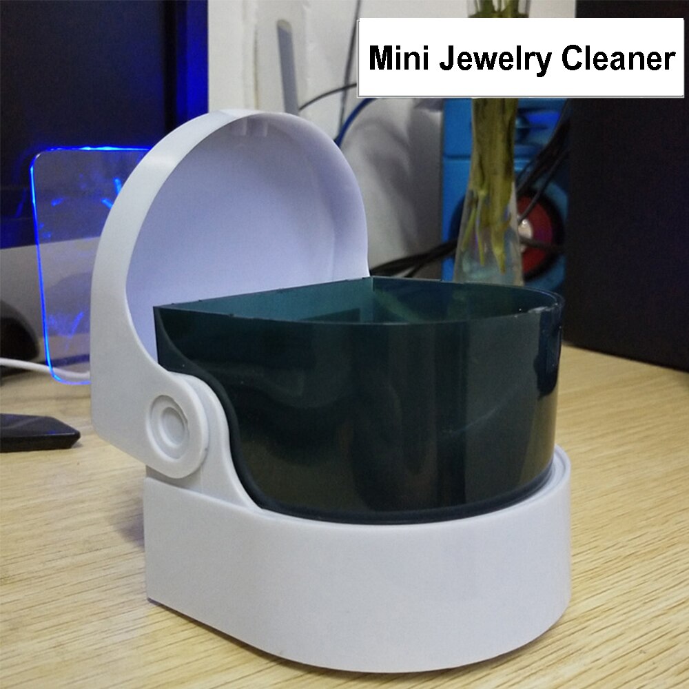 Mini Portable Ultrasonic Washing Machine Cleaning Machine for Jewelry Dentures Ultrasound Vibration Cleaning Machine