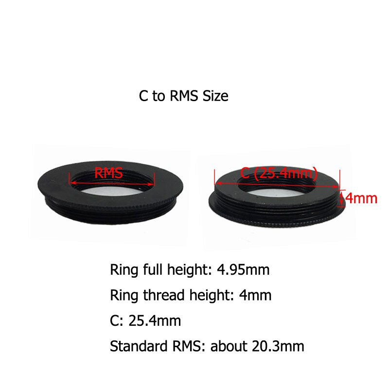 C-RMS Microscoop Objectief Ring RMS-C Rms Draad Naar C Mount Adapter Ring Voor Microscoop Lens Camera M20 M25