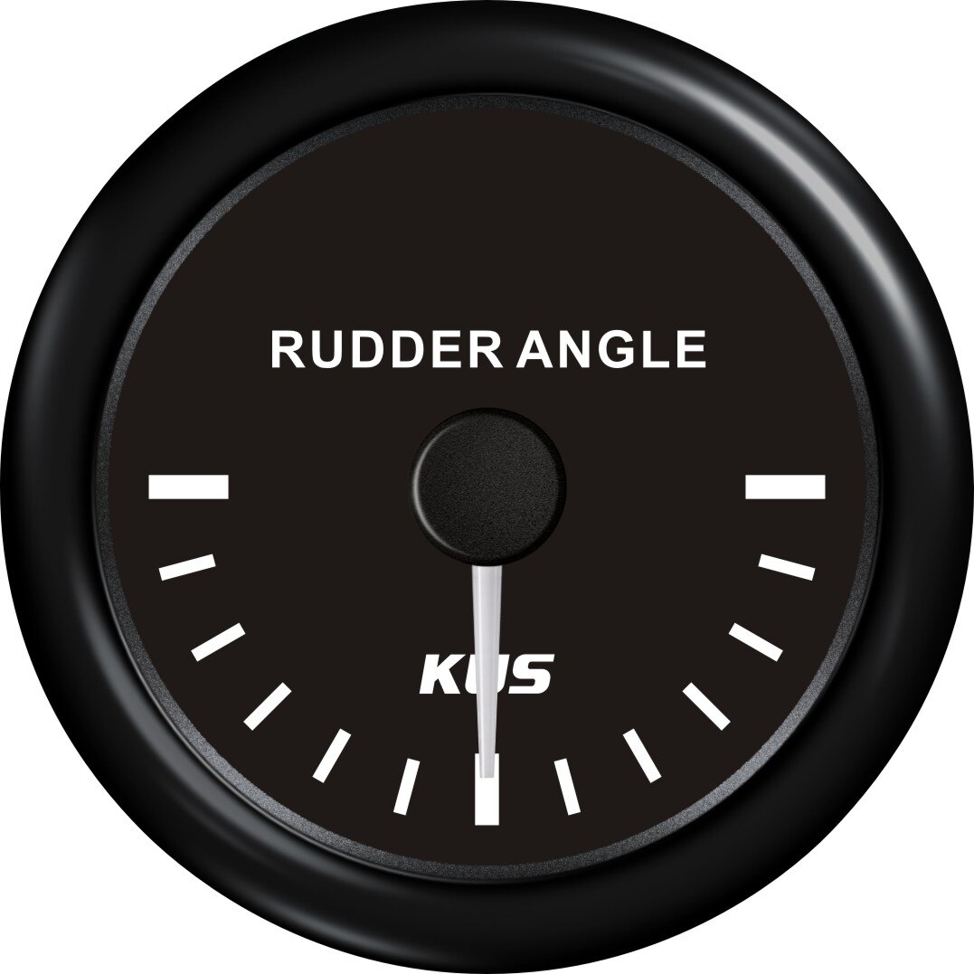 KUS Boat Rudder Angle Indicator Boat Angle Indicator Gauge 0-190ohms 12/24V 52mm