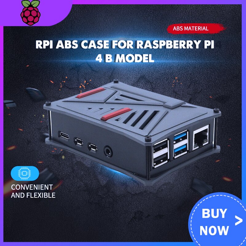 Raspberry Pi Abs Case Plastic Cover Shell Enkele Dual Koelventilator Grijs Zilver Voor Raspberry Pi 4 B Model Raspberri pi Gevallen