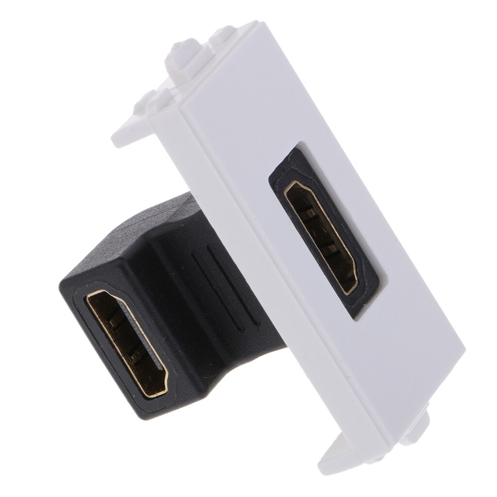 Module de prise murale HDMI universel avec cadre prise 90 degrés directement prise