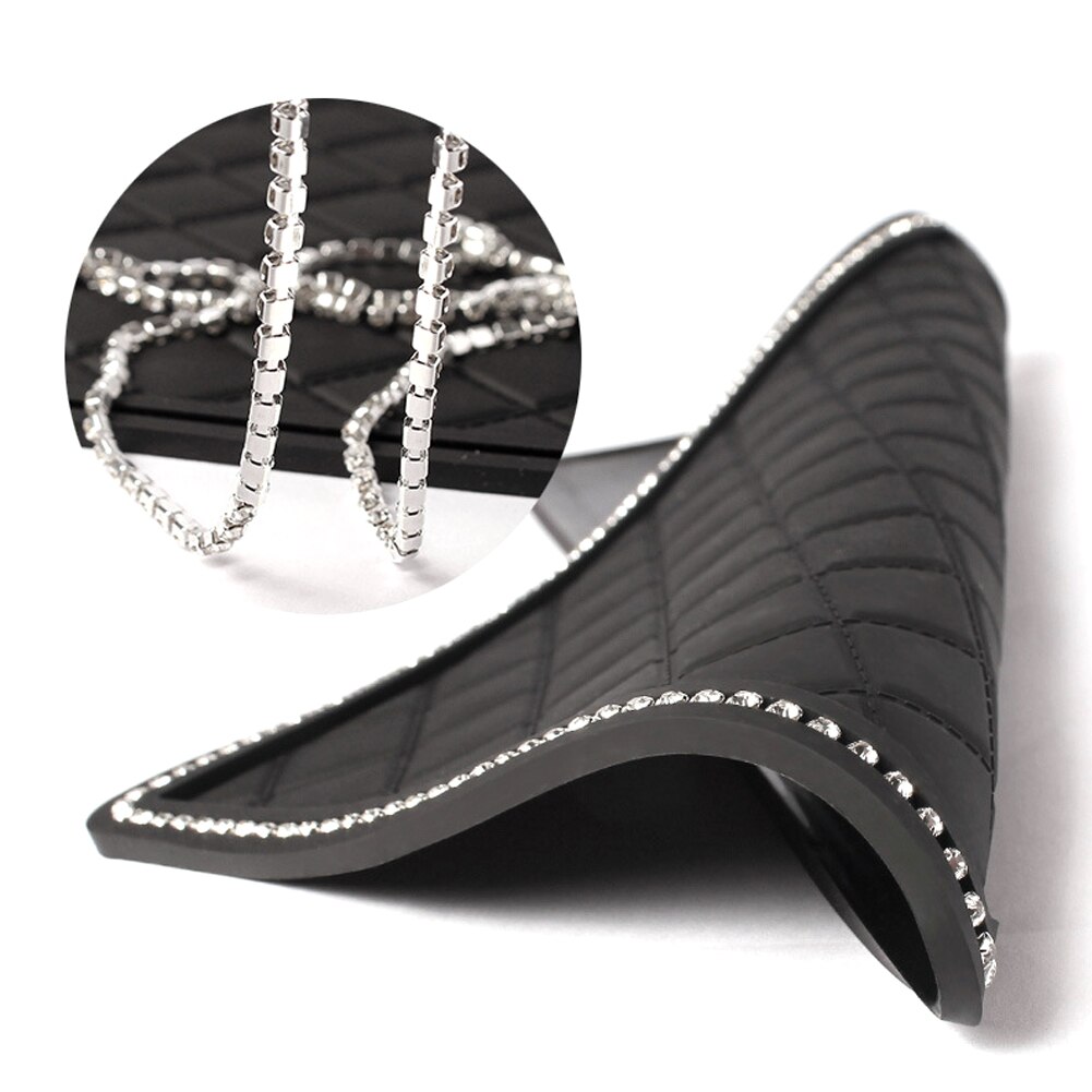 Tappetino antiscivolo per telefono nel cruscotto dell'auto Rhinesto Tappetino antiscivolo gadget antiscivolo Tappetino appiccicoso Pannello Tappetino automatico Fissare oggetti per auto