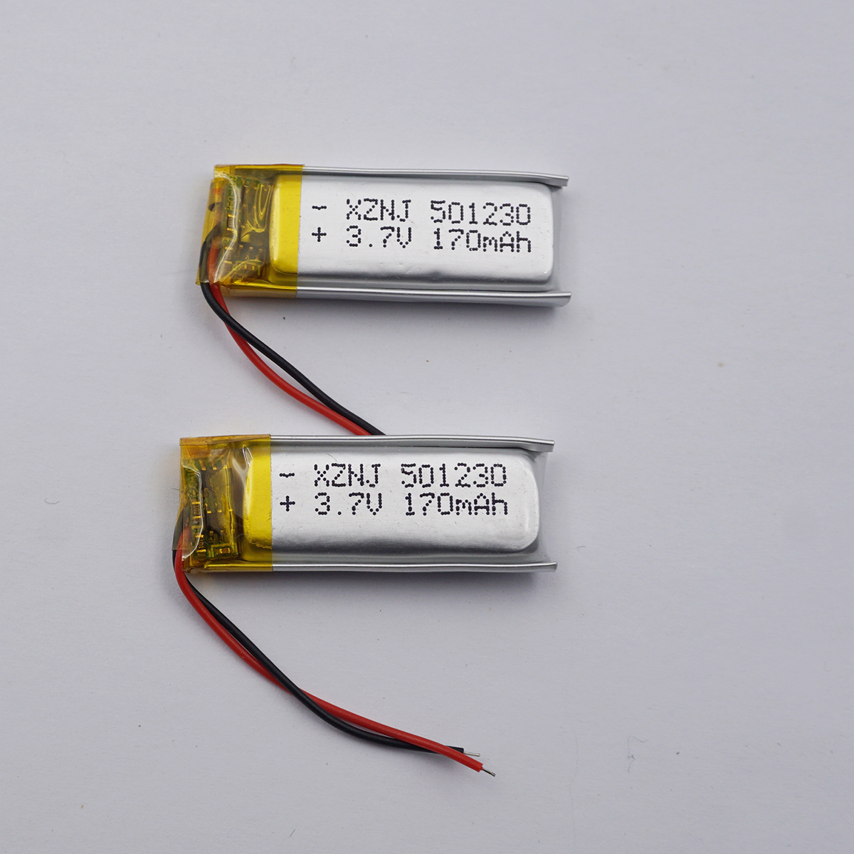 2 stücke 3,7 V 170 mAh Wiederaufladbare Polymer Li Lipo Batterie 501230 Für Bluetooth Lautsprecher Kopfhörer GPS Sat Nav Aufnahme stift 051230