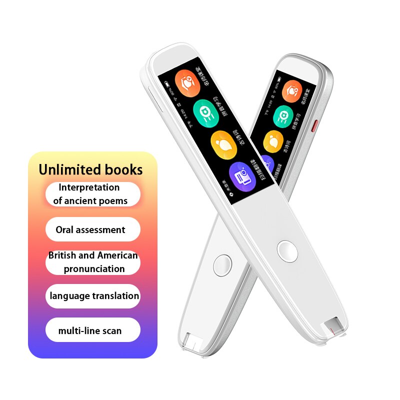 Met Touch Screen Ondersteuning Wifi Chinese/Engels Draagbare Scan Vertaling Pen Examen Reader Voice Taal Vertaler Apparaat
