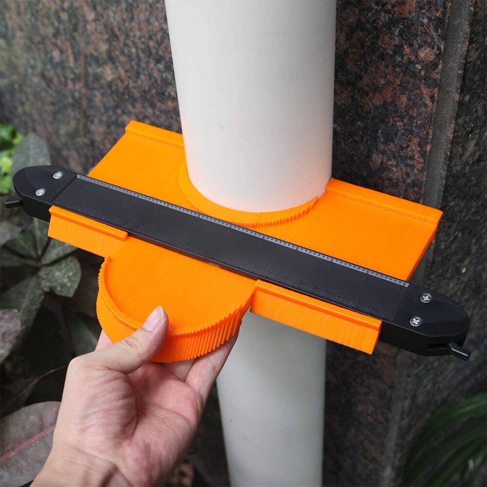 5/10 Inch Contour Gauge with Lock Shape Contour Gauge Duplicator Contour Scale Template Tiling Measuring Ruler Carpenter Tools