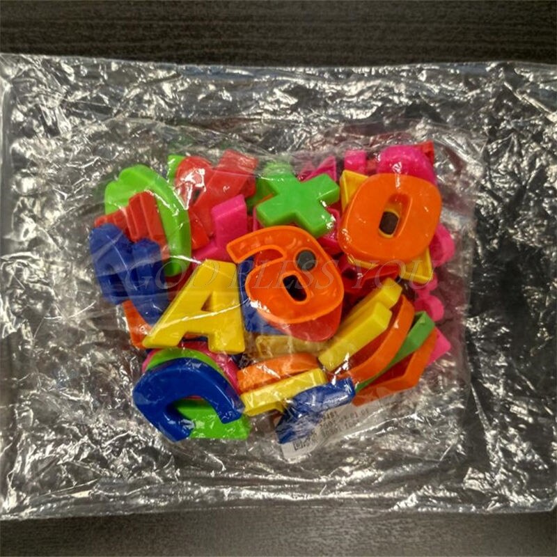 Set magneter undervisning alfabetet set  of 42 färgglada magnetiska kylskåp bokstäver och siffror utbildning lära söt kid baby leksak