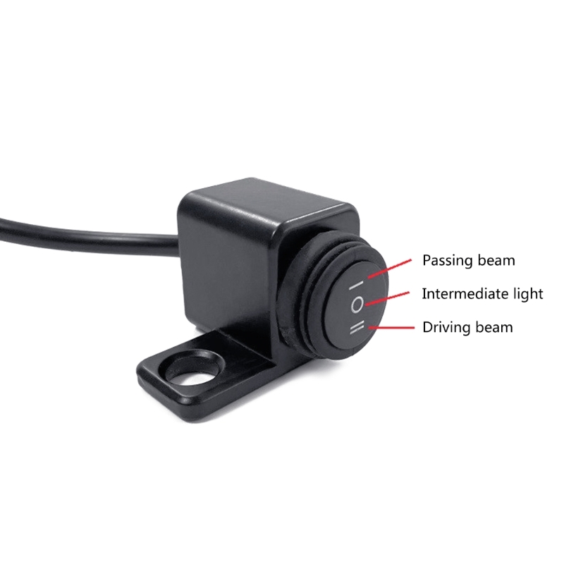 12V Motorbike Handlebar Headlight Button Switch Aluminum Alloy On/Off Fog Spot Light Switch Left/Right Metal Switch