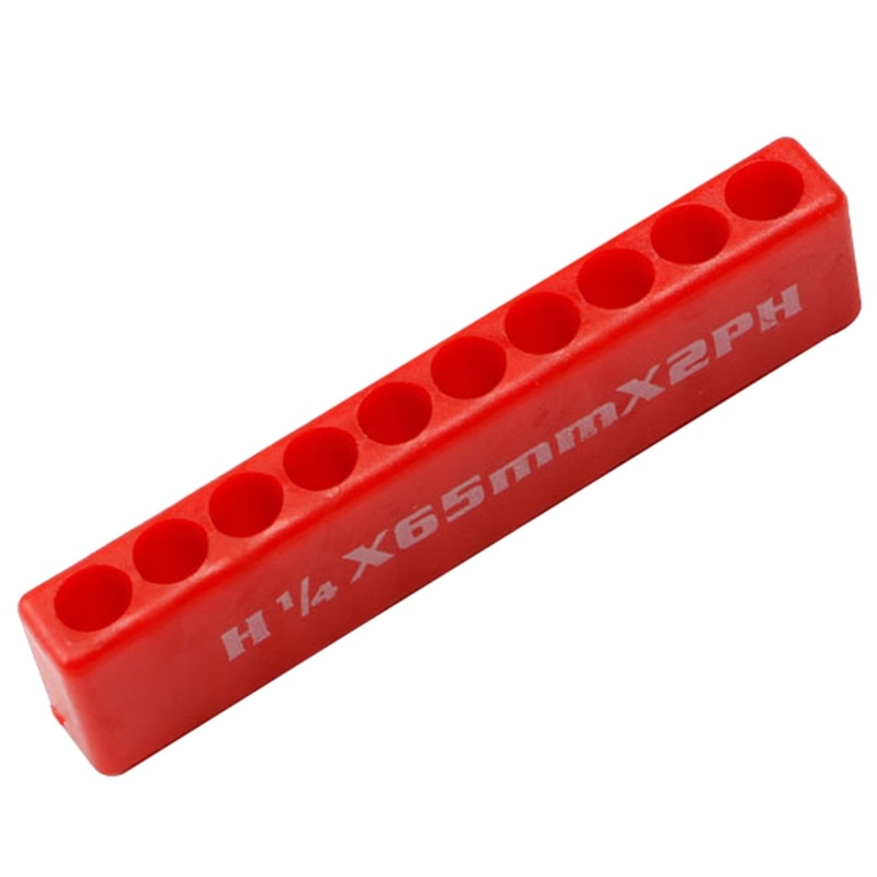 Schroevendraaier Gat 10/12 Gaten Hex Shank Bit Houder Plastic Hoofd Storage Case Tool